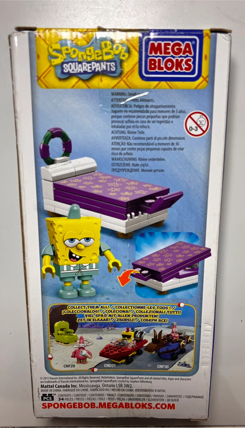 NEUF 🔥 Mega Bloks Bob l’éponge – 34 pièces – Dans sa boîte - photo 2