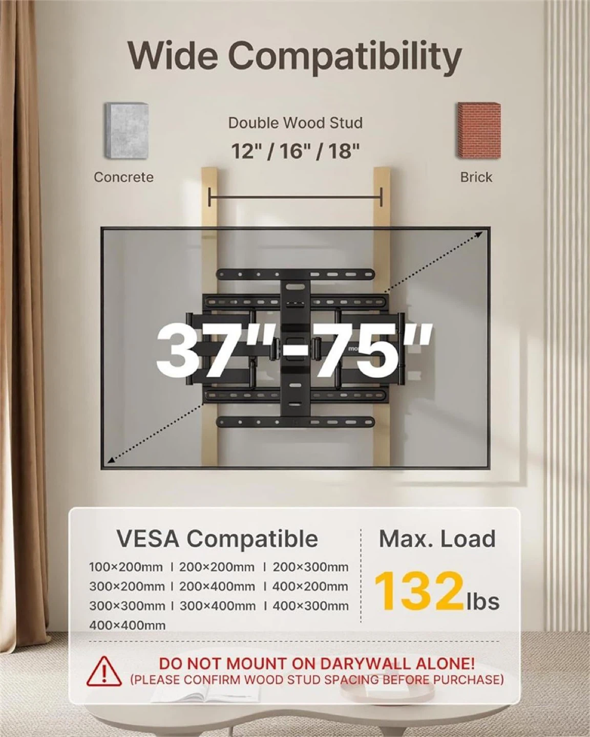 monTEK Ultra Slim TV Wall Mount - photo 2