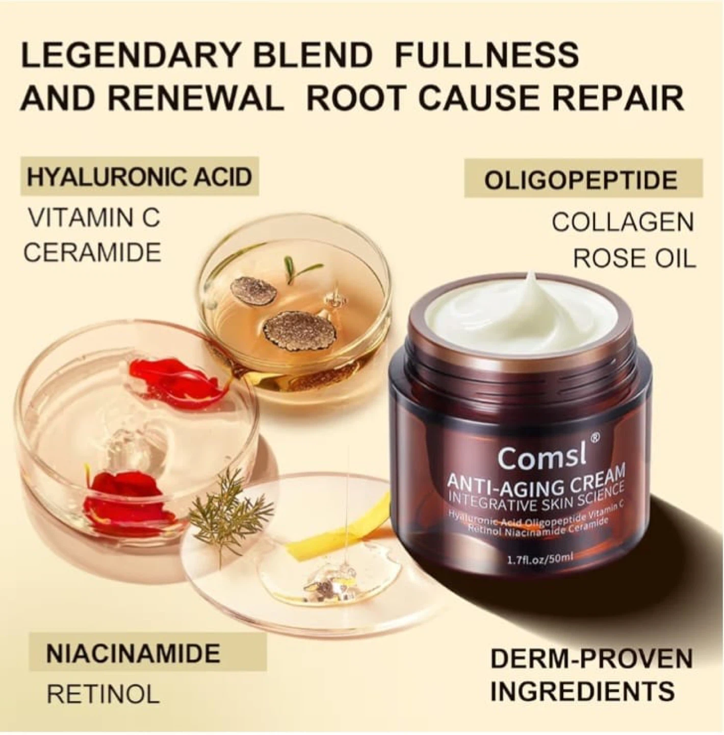 Comsl Anti-Aging Integrative Skin Science Cream 1.7oz - photo 3