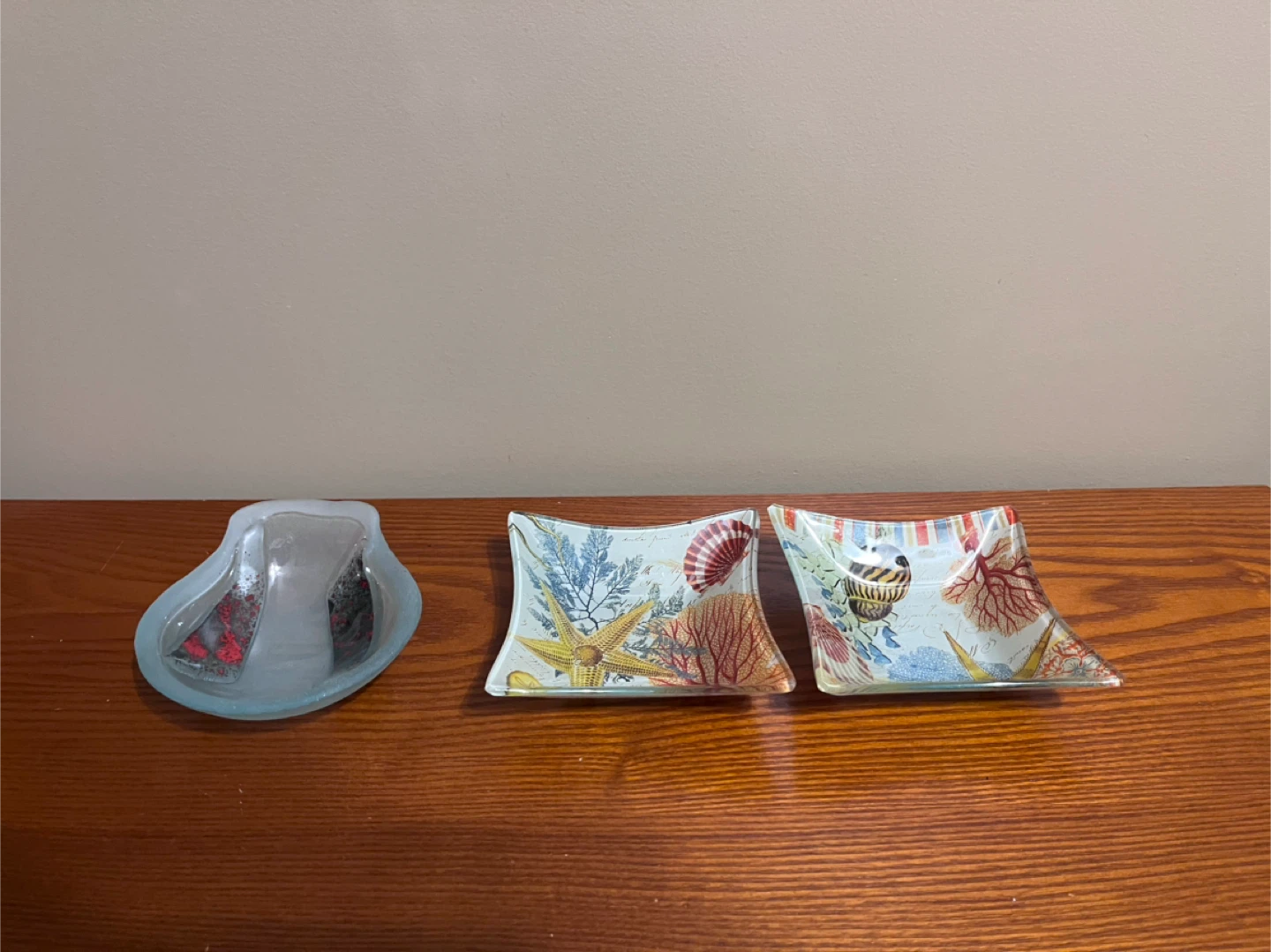 GLASS CANDY/TRINKET DISHES