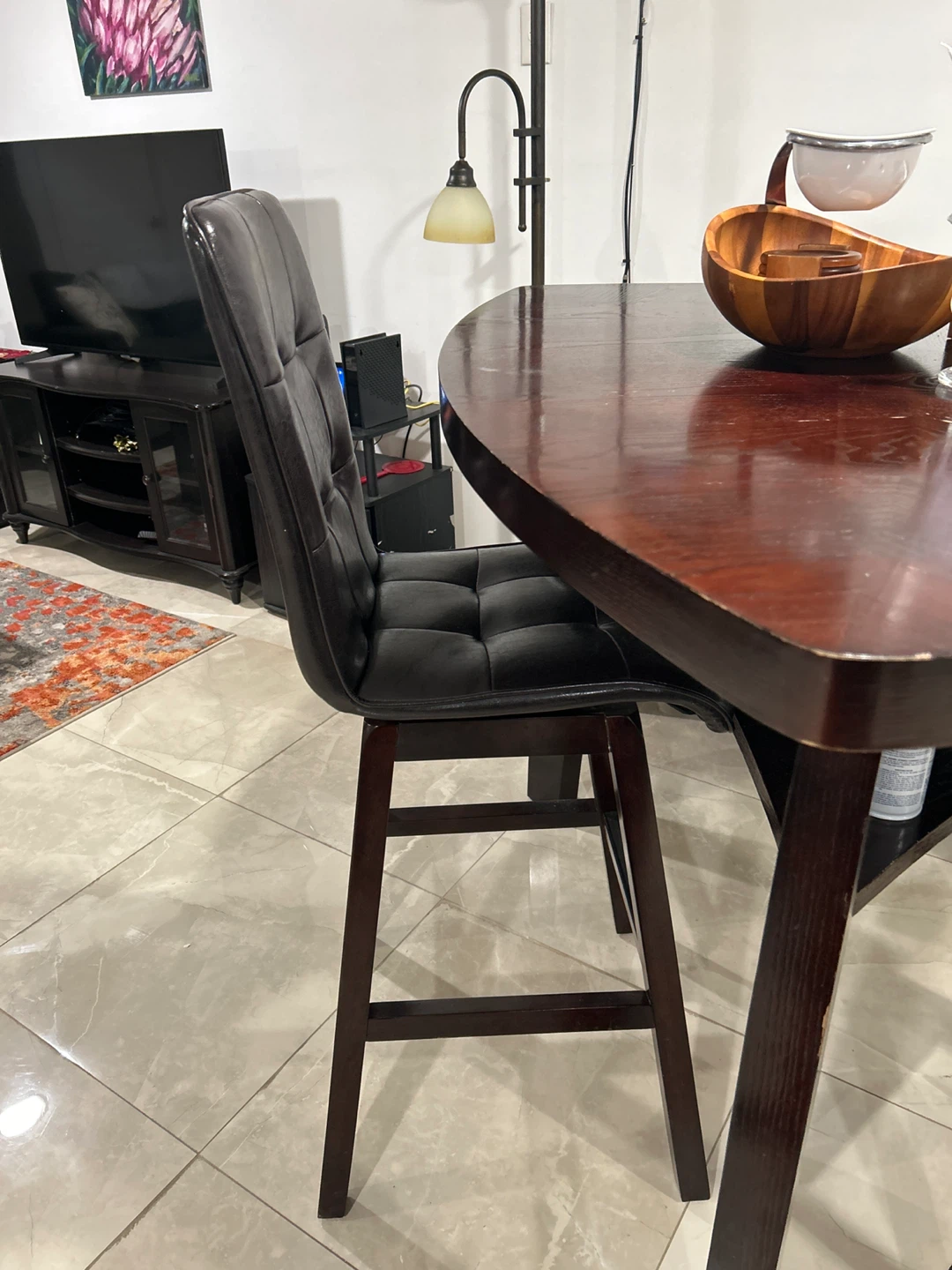 Dark Wood Dining Table - photo 5
