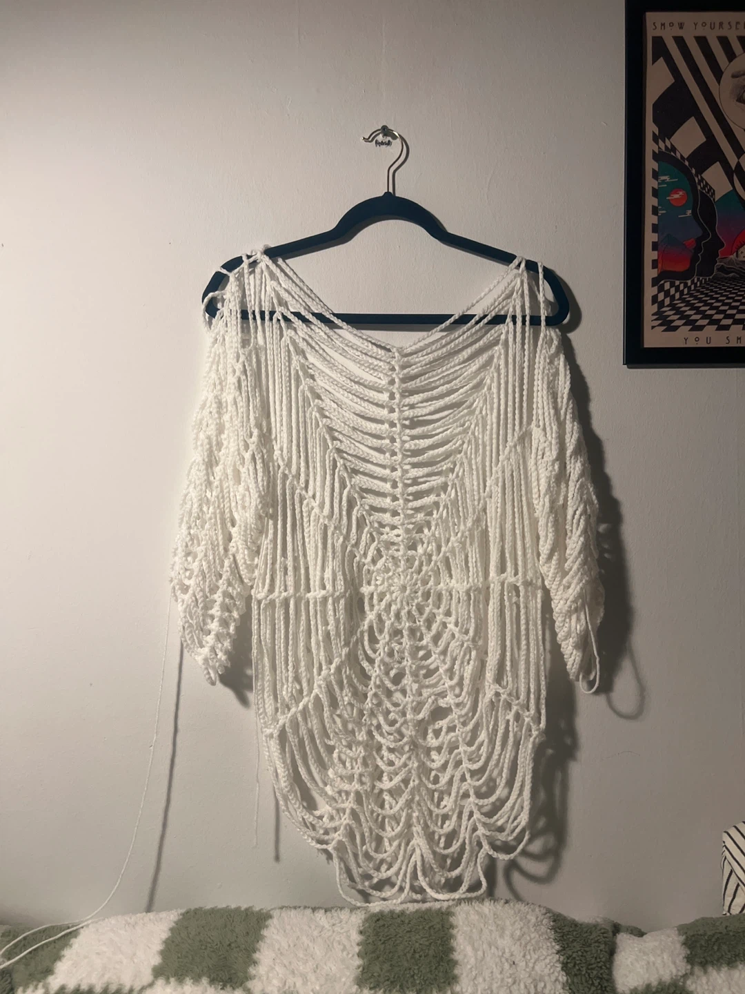 Handmade Macrame White Top