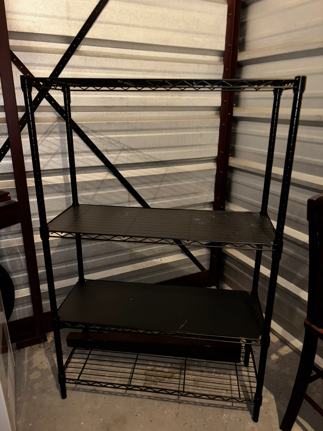 Black Wire Shelving Unit