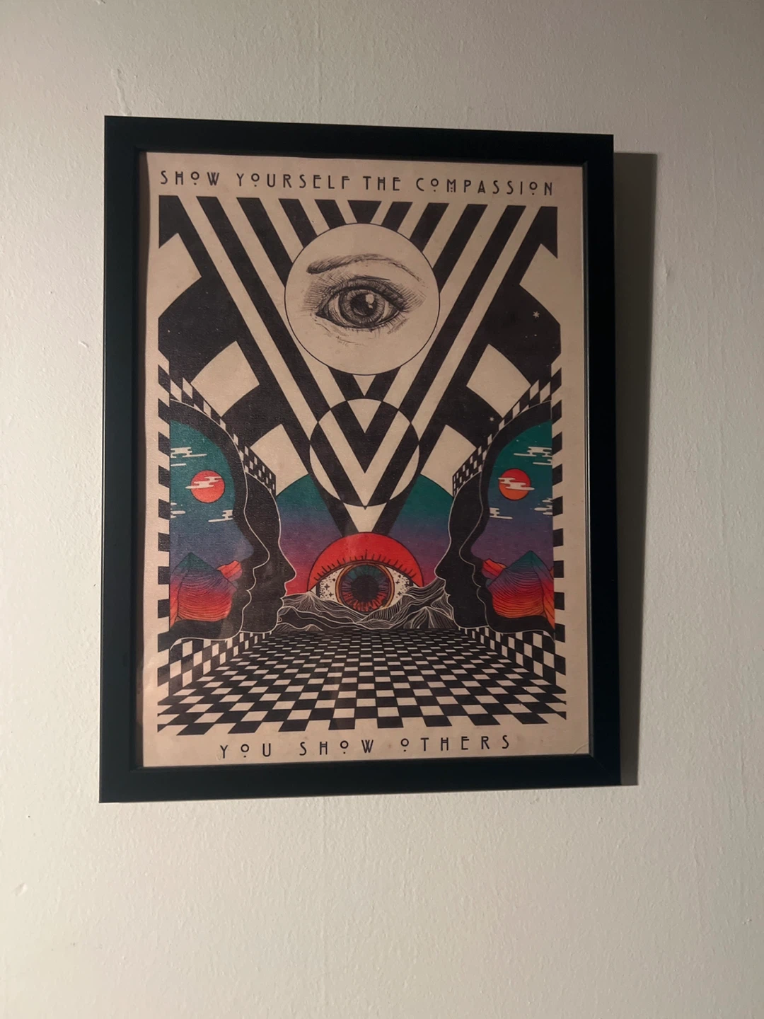 Framed Art Print "Show Yourself The Compassion"