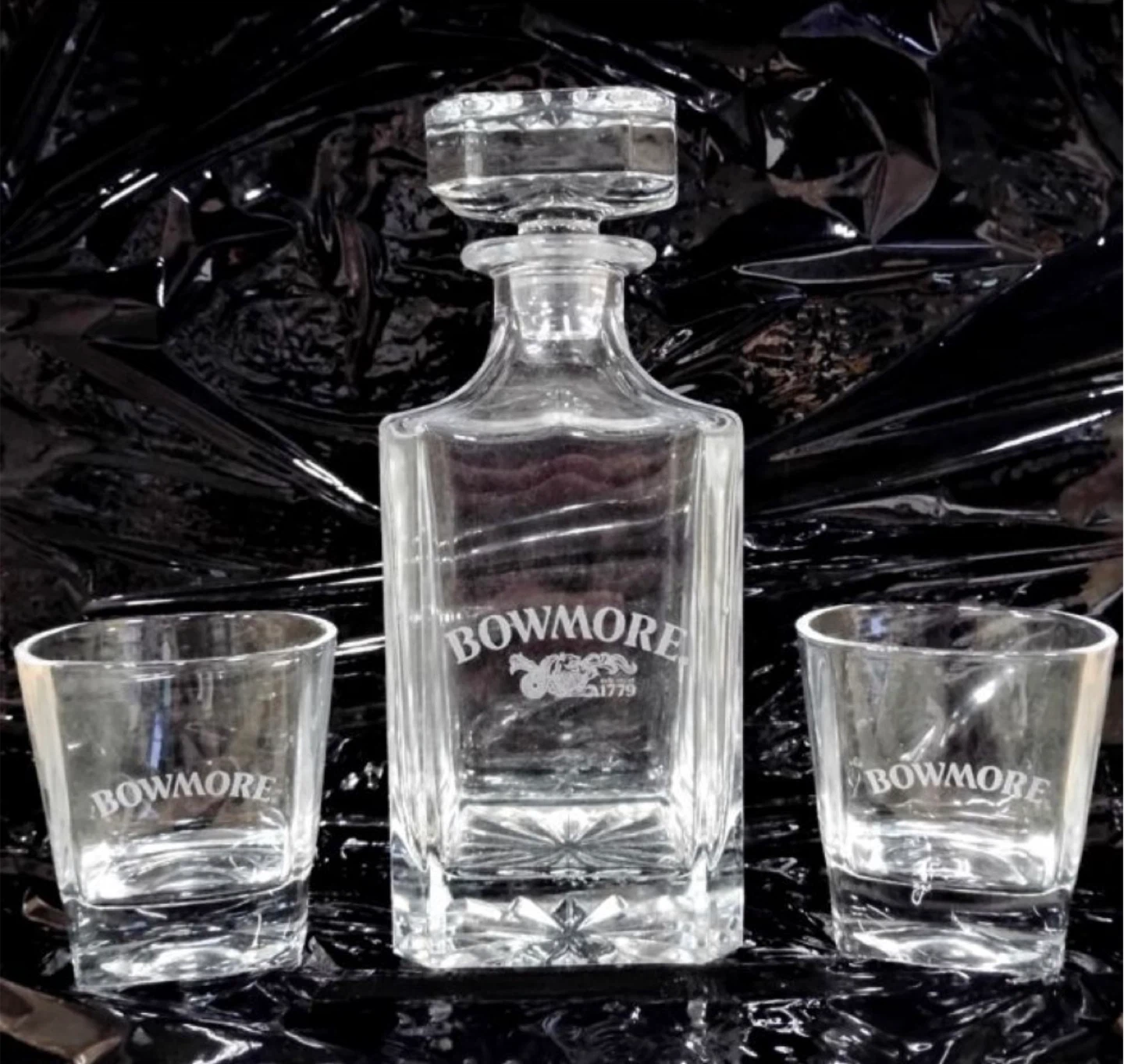 Bowmore Glass Decanter and Tumbler Set - photo 2