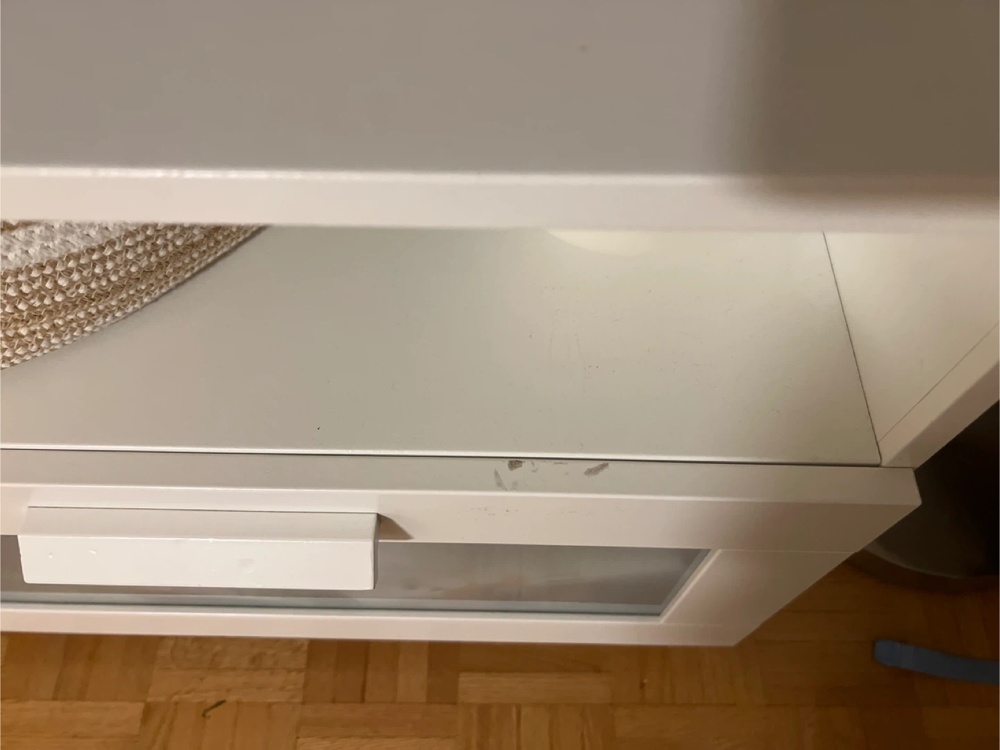 White Entertainment Unit TV Stand with Storage - photo 5
