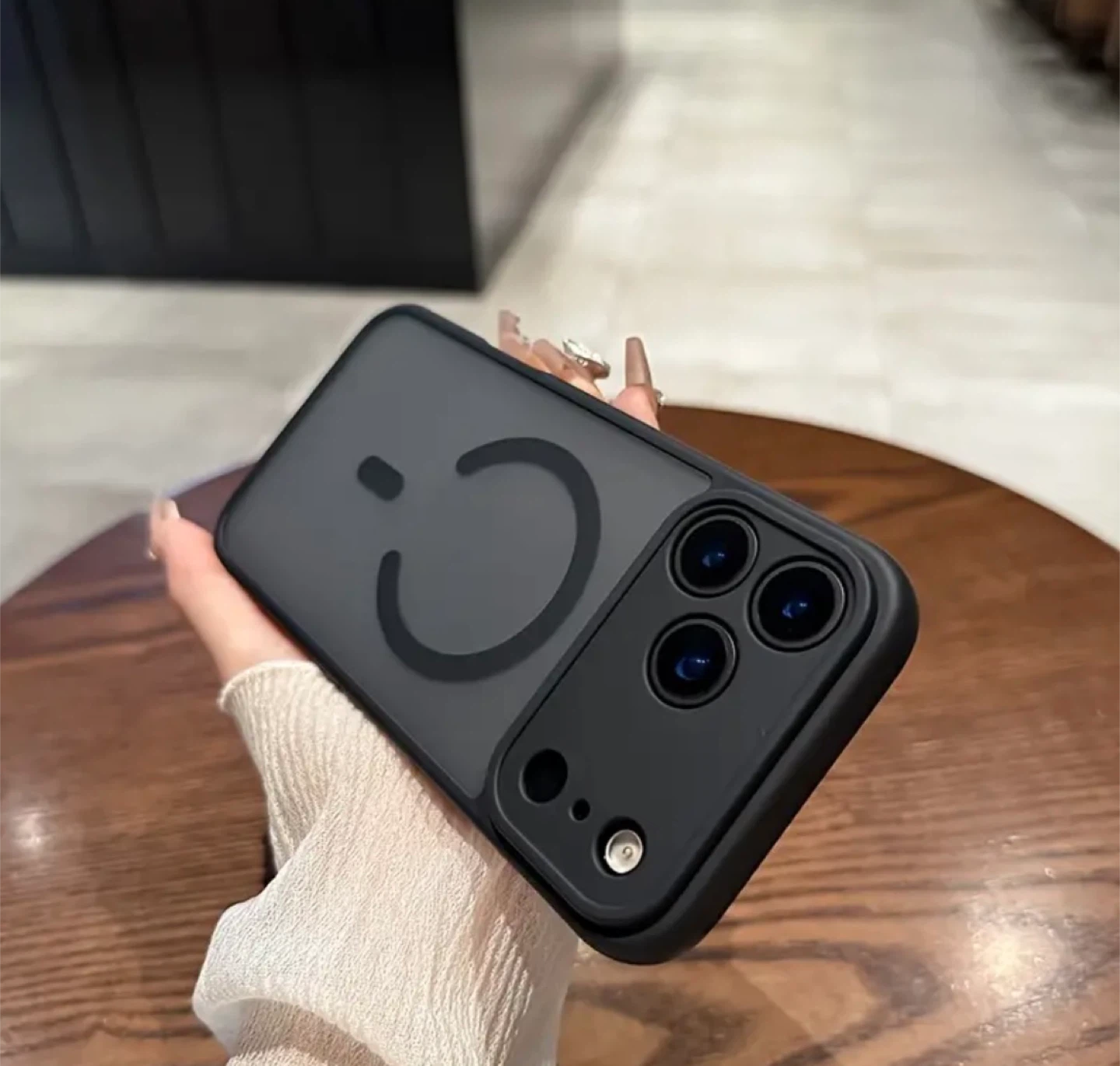 Magnetic Phone Case with Frosted Back