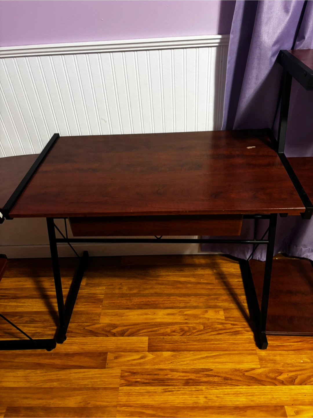L-Shaped Corner Desk with Shelving Unit - photo 5