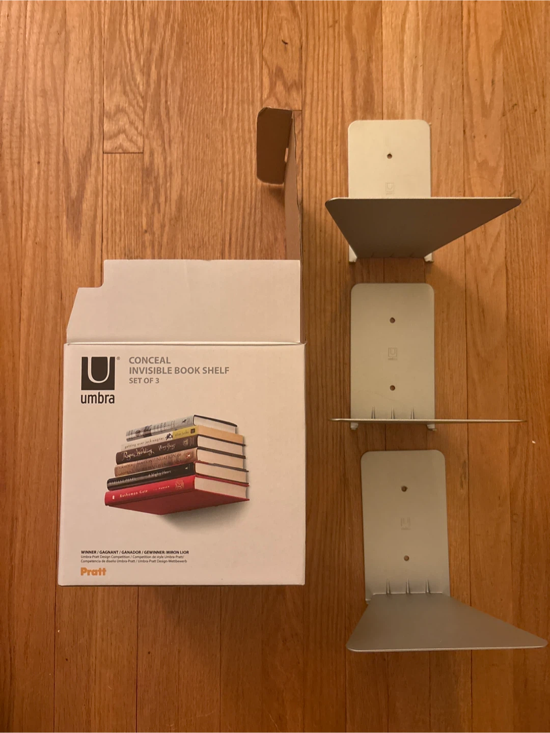 Umbra Conceal Invisible Book Shelf Set of 3