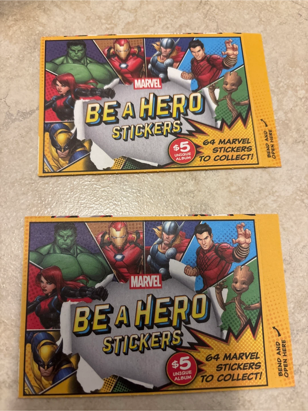 Marvel Be A Hero Stickers (2)