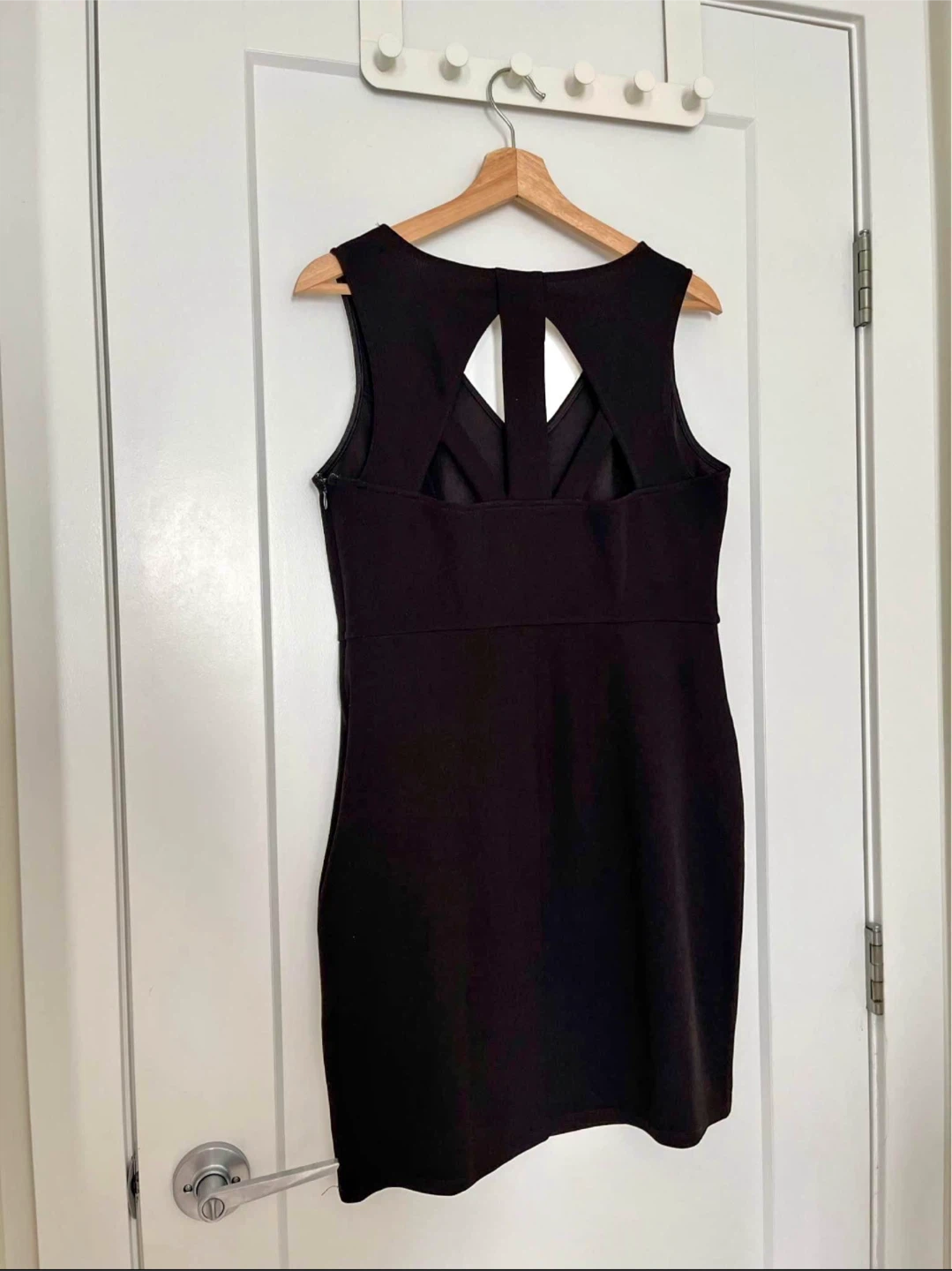 Black Sleeveless Dress with Cutout Detail