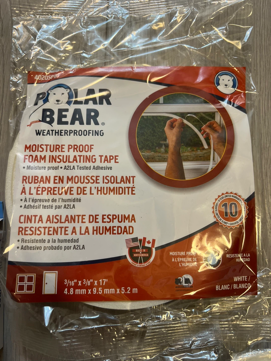 Polar Bear Weatherproofing Foam Insulating Tape - photo 5