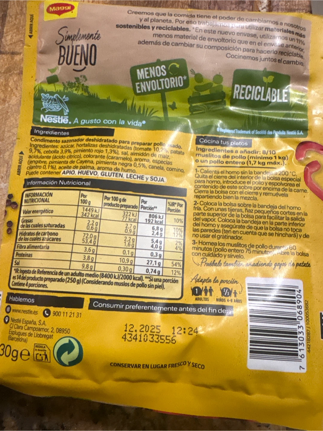 Maggi Jugoso al Horno Barbacoa Seasoning Mix - photo 2