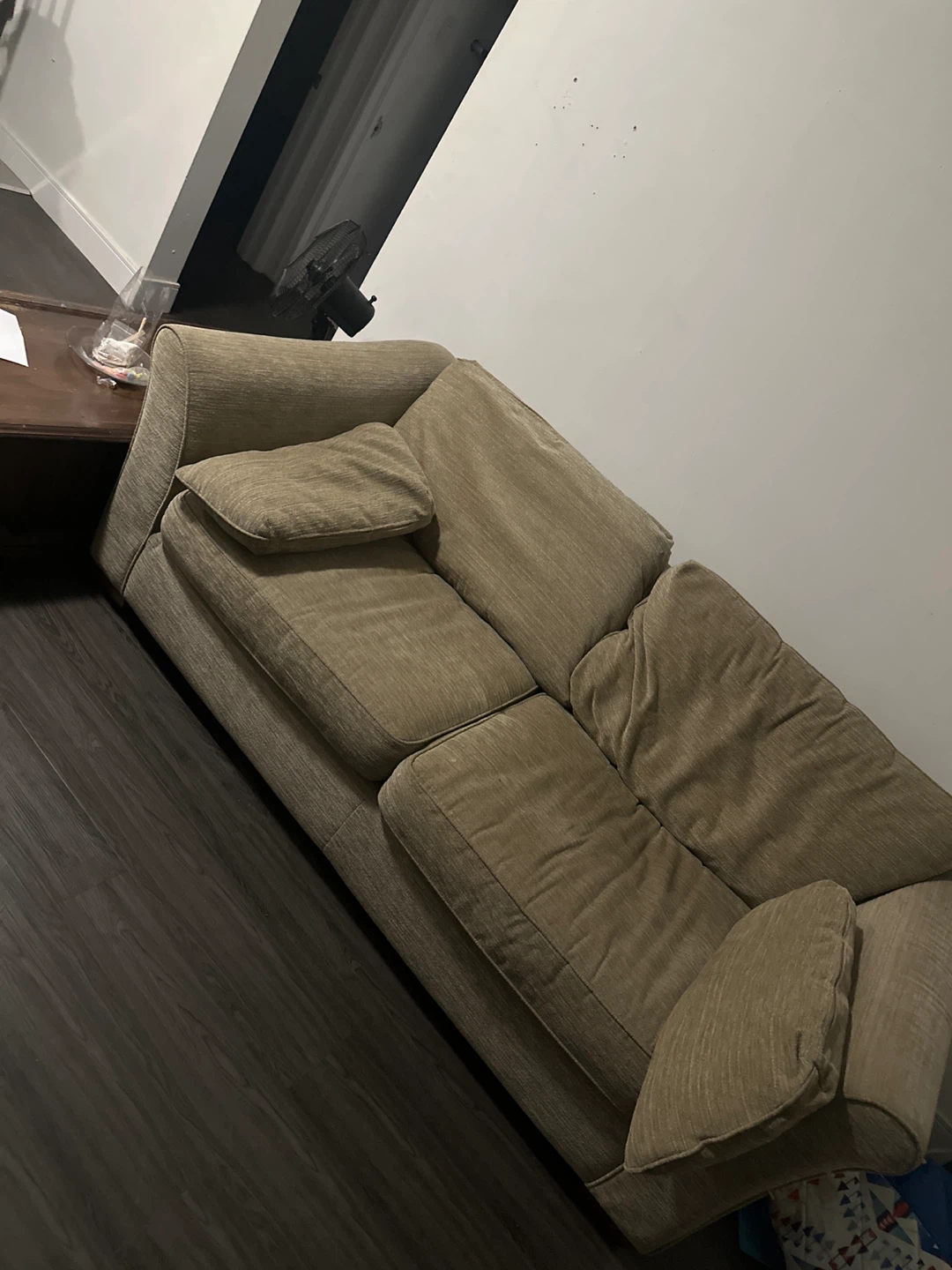 Taupe Fabric Sofa
