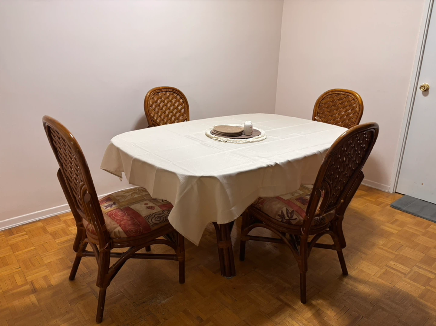 Dining Set with Glass Top Table and 4 Chairs - photo 2