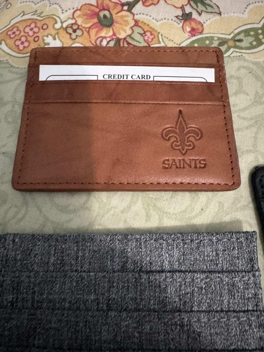 New Orleans Saints Leather Card Holder - photo 3