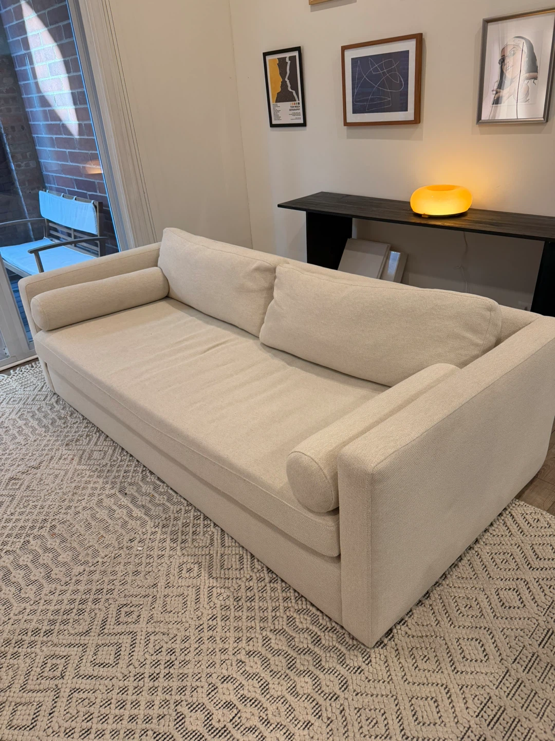 Crate & Barrel Axis Sofa 88 inch deep couch - photo 2