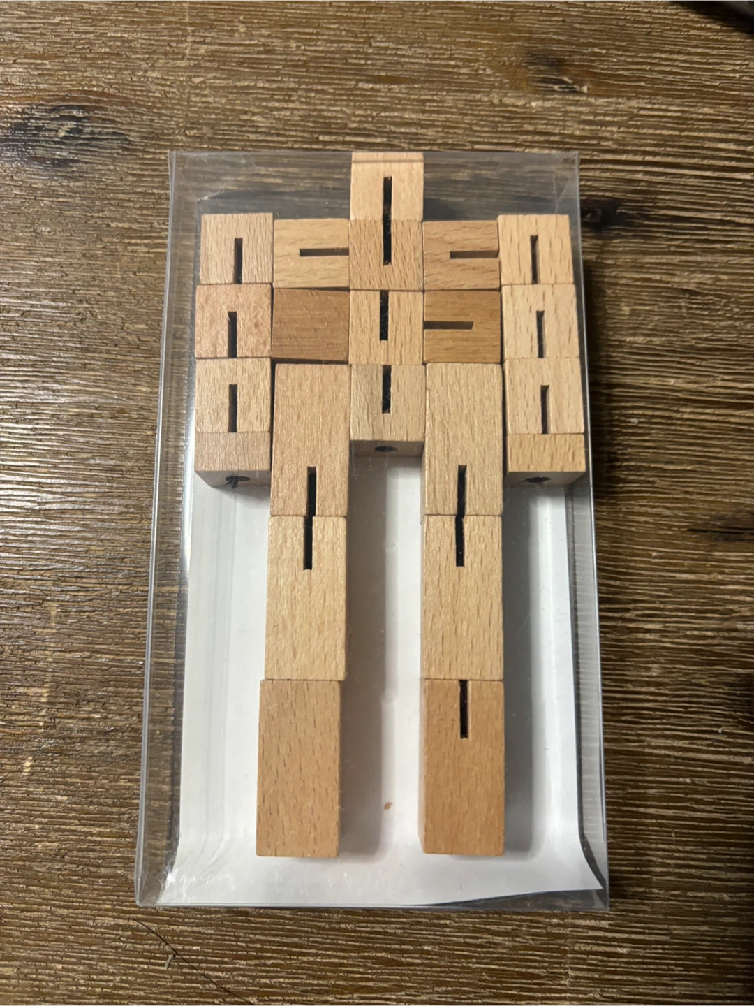 Wooden Robot Puzzle Toy