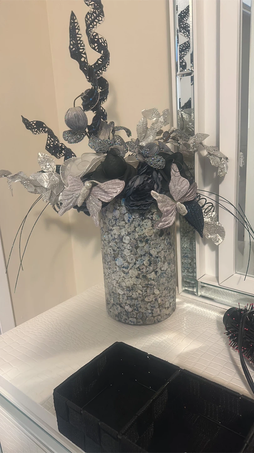 Artificial Flower Arrangement in Decorative Vase