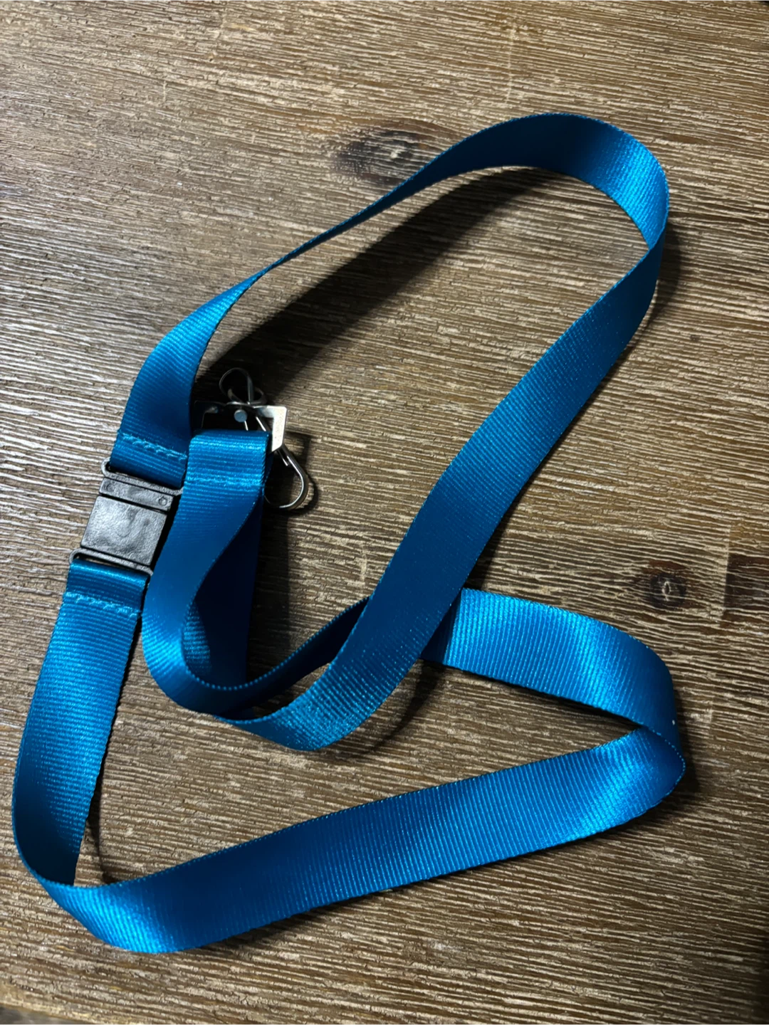 Blue Lanyard with Detachable Buckle