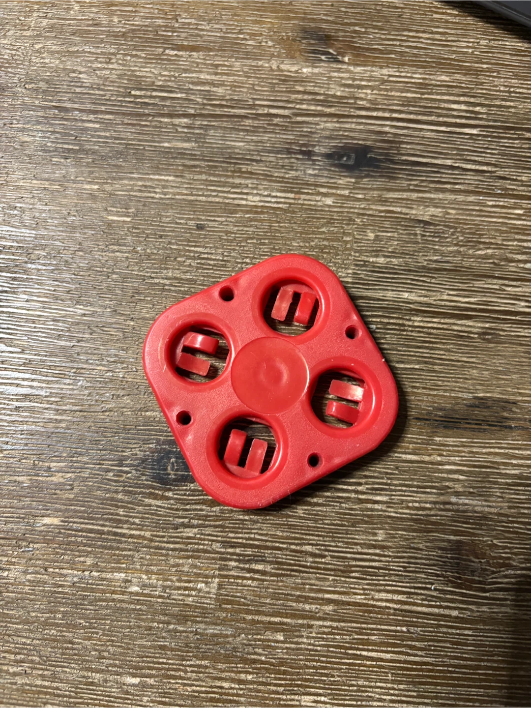Red Plastic coin Holder