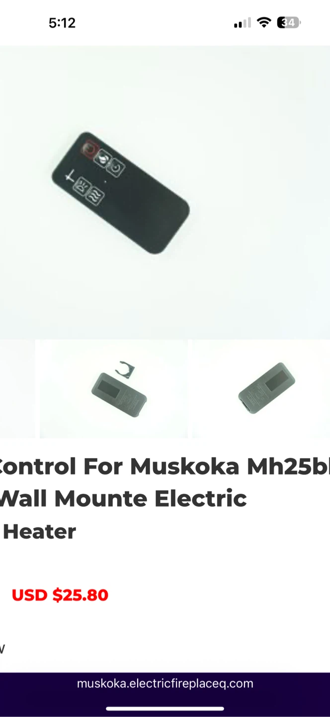 Muskoka MH25BL-1 Wall Mounted Electric Heater Insert - photo 4