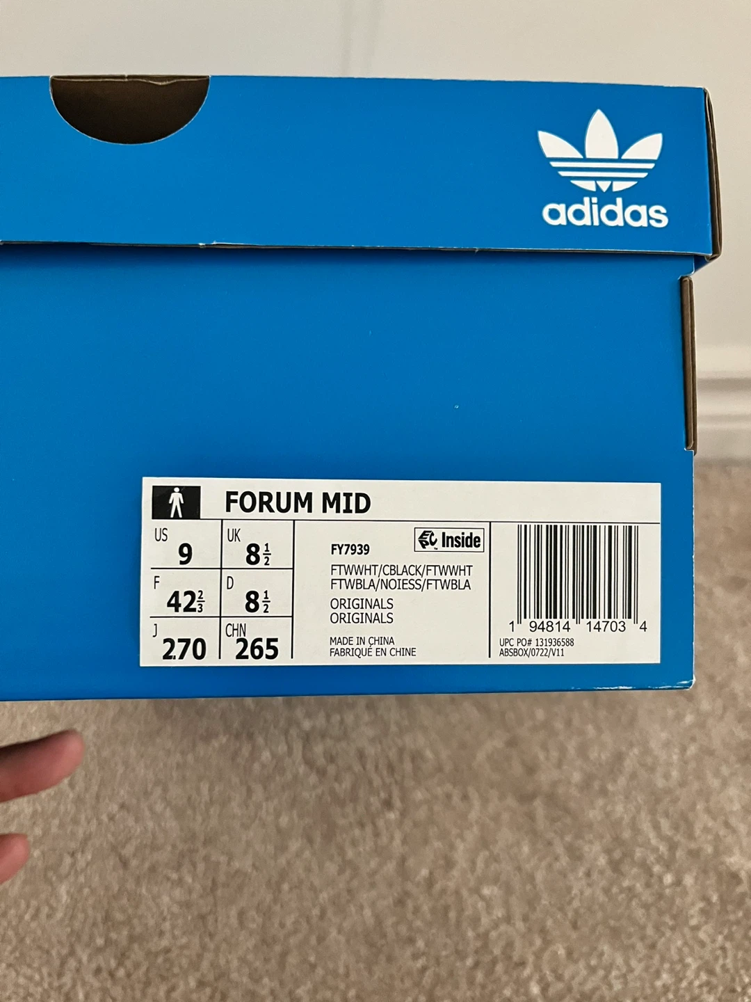Adidas Forum Mid FY7939 White Black Shoes - photo 5