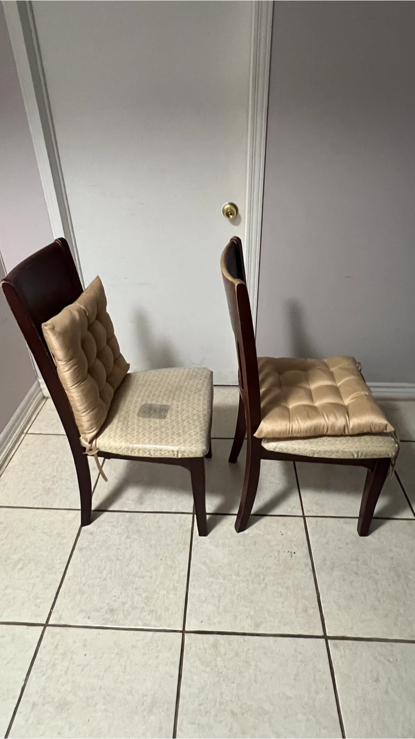 Set of 2 Wooden Dining Chairs – Used - photo 2