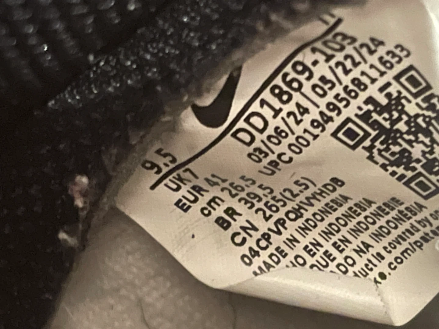 Nike Dunk High Black White Sneakers Size 9.5 - photo 4