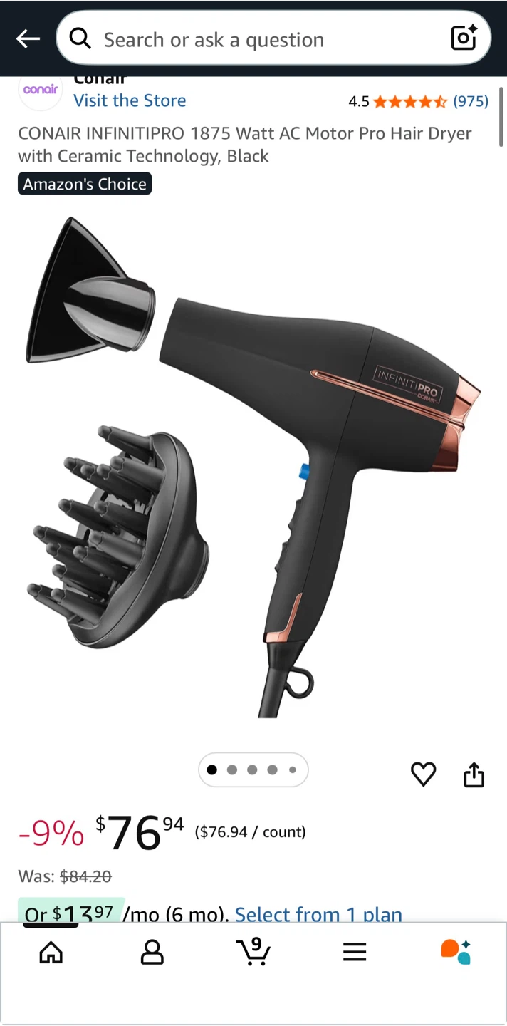 CONAIR Hair Dryer - photo 2