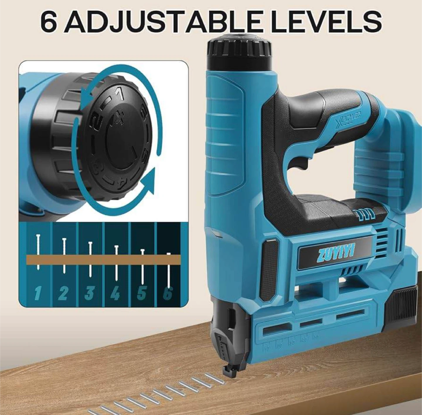 ZUYIYI Cordless Nail Gun