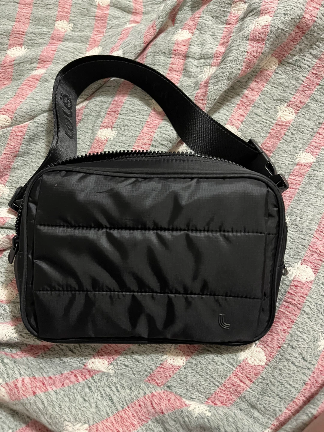 Lole Black Puffer Belt Bag