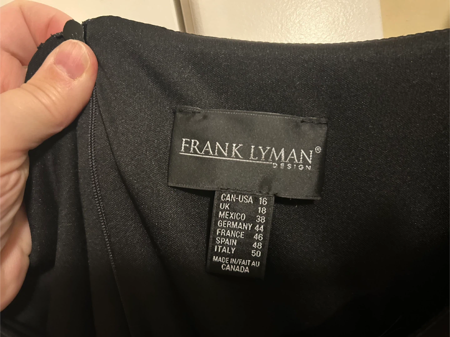 Frank Lyman Design Black Dress with Rhinestone Straps - photo 3
