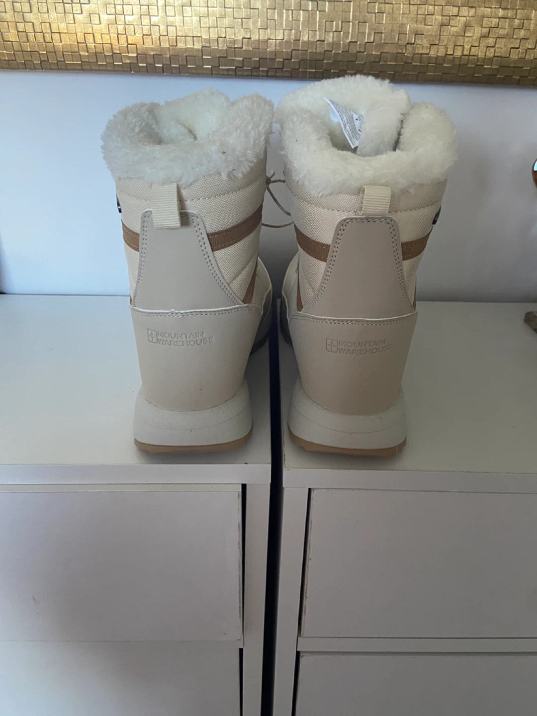 Mountain Warehouse Cream Winter Boots with Fur Lining - photo 3