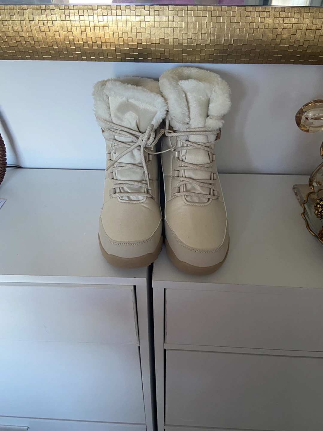 Mountain Warehouse Cream Winter Boots with Fur Lining - photo 4