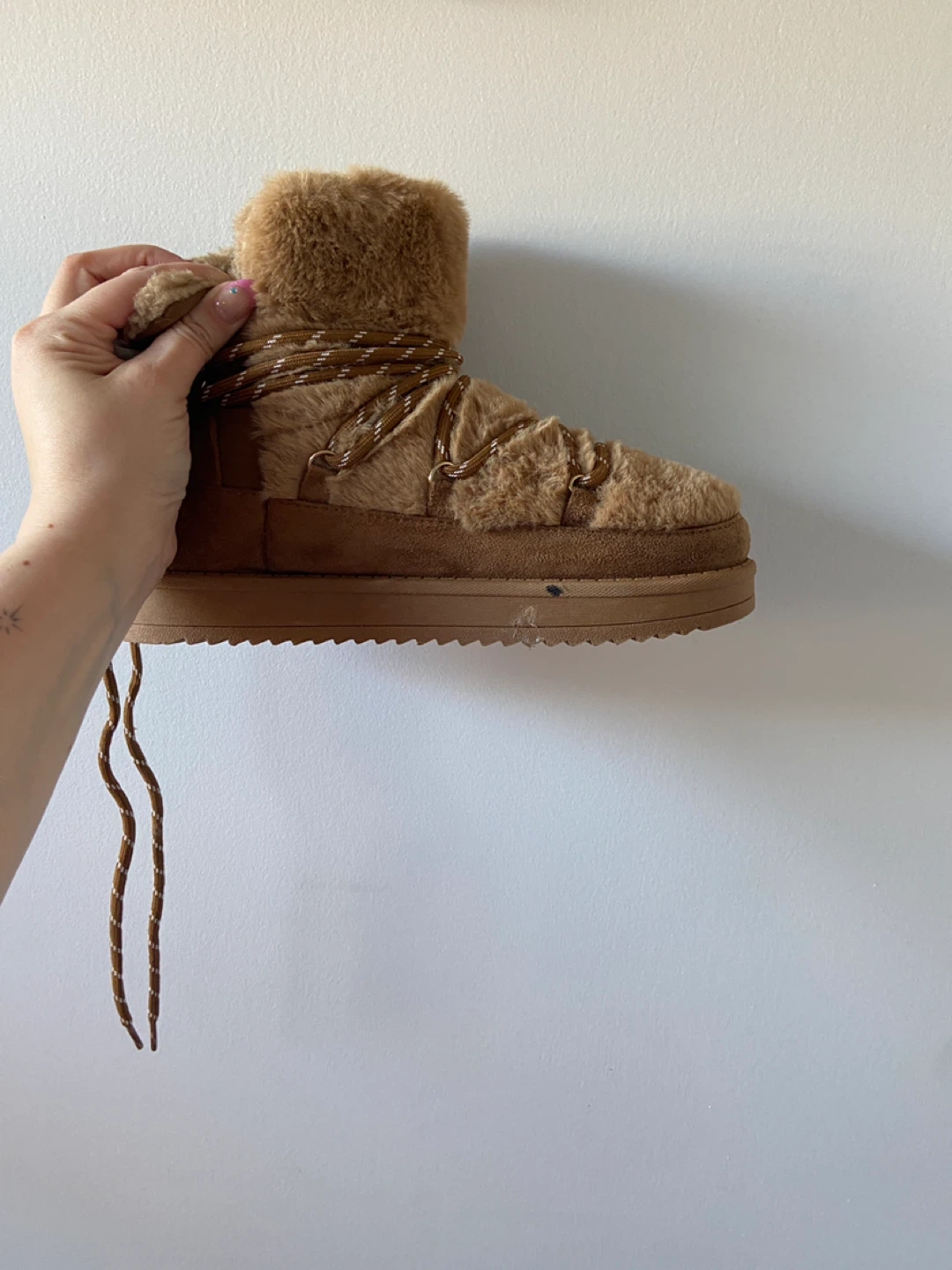 Brown Faux Fur Lined Boots - photo 3