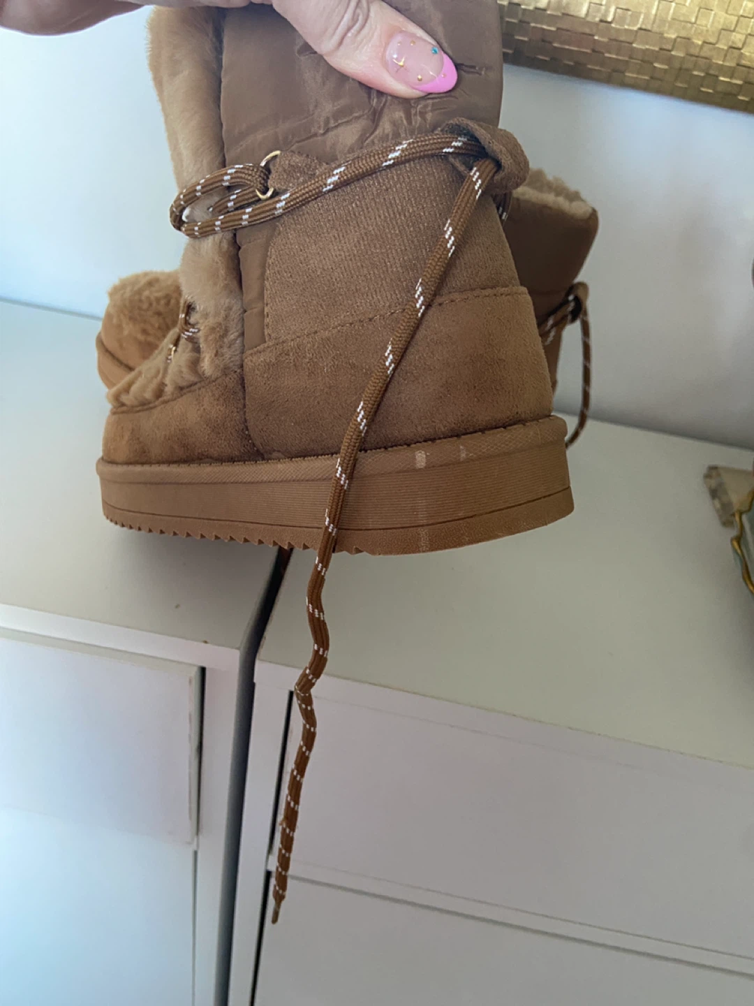 Brown Faux Fur Lined Boots - photo 2