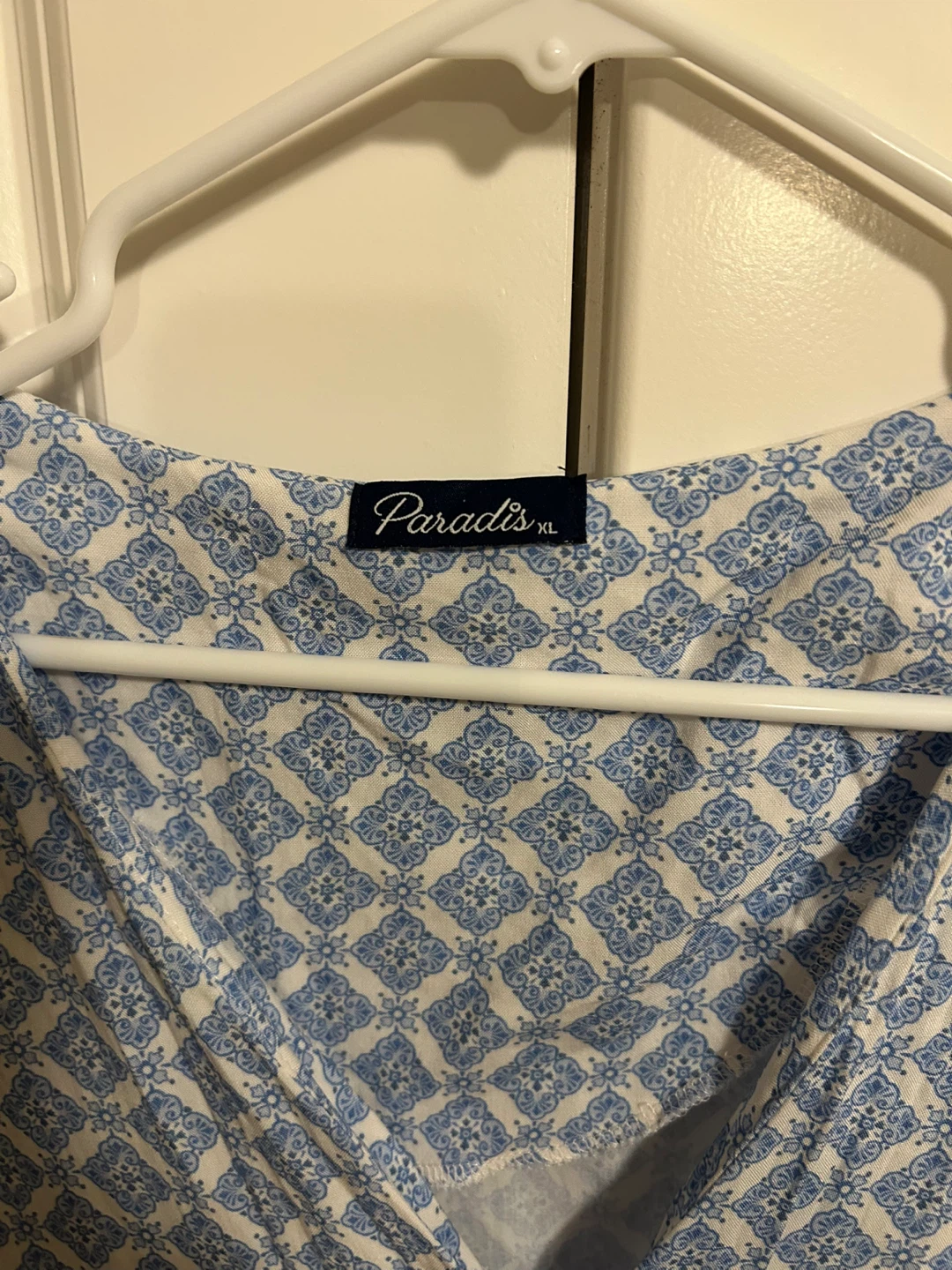 Paradis Women's Blue & White Print Maxi Dress - XL - photo 3