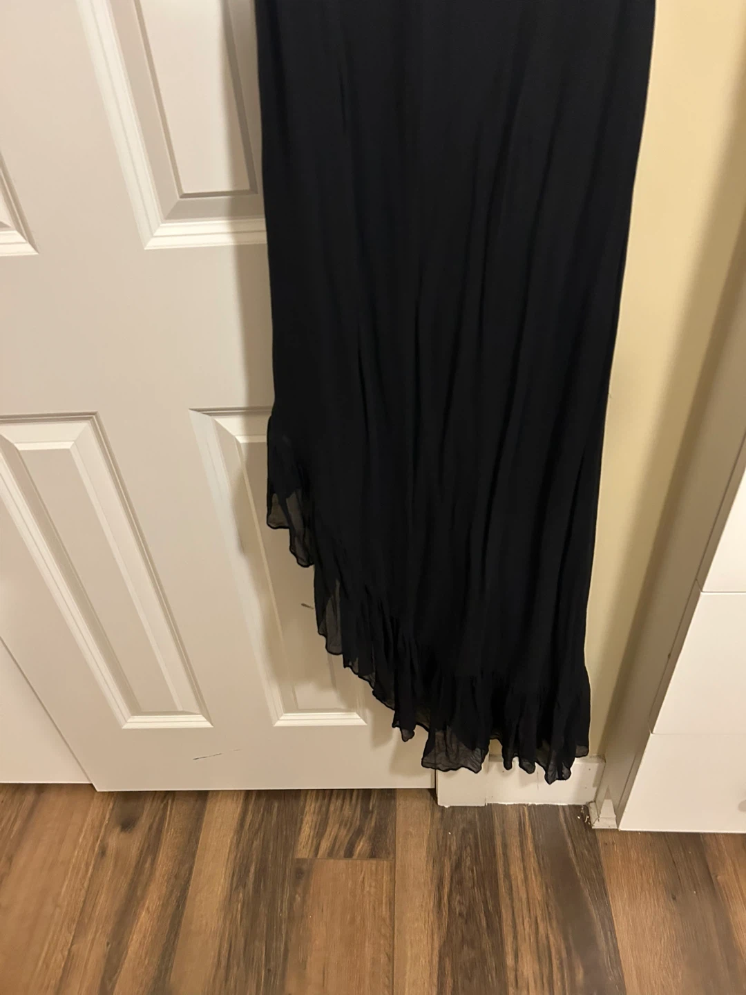 Black Ruffled Maxi Dress - photo 2