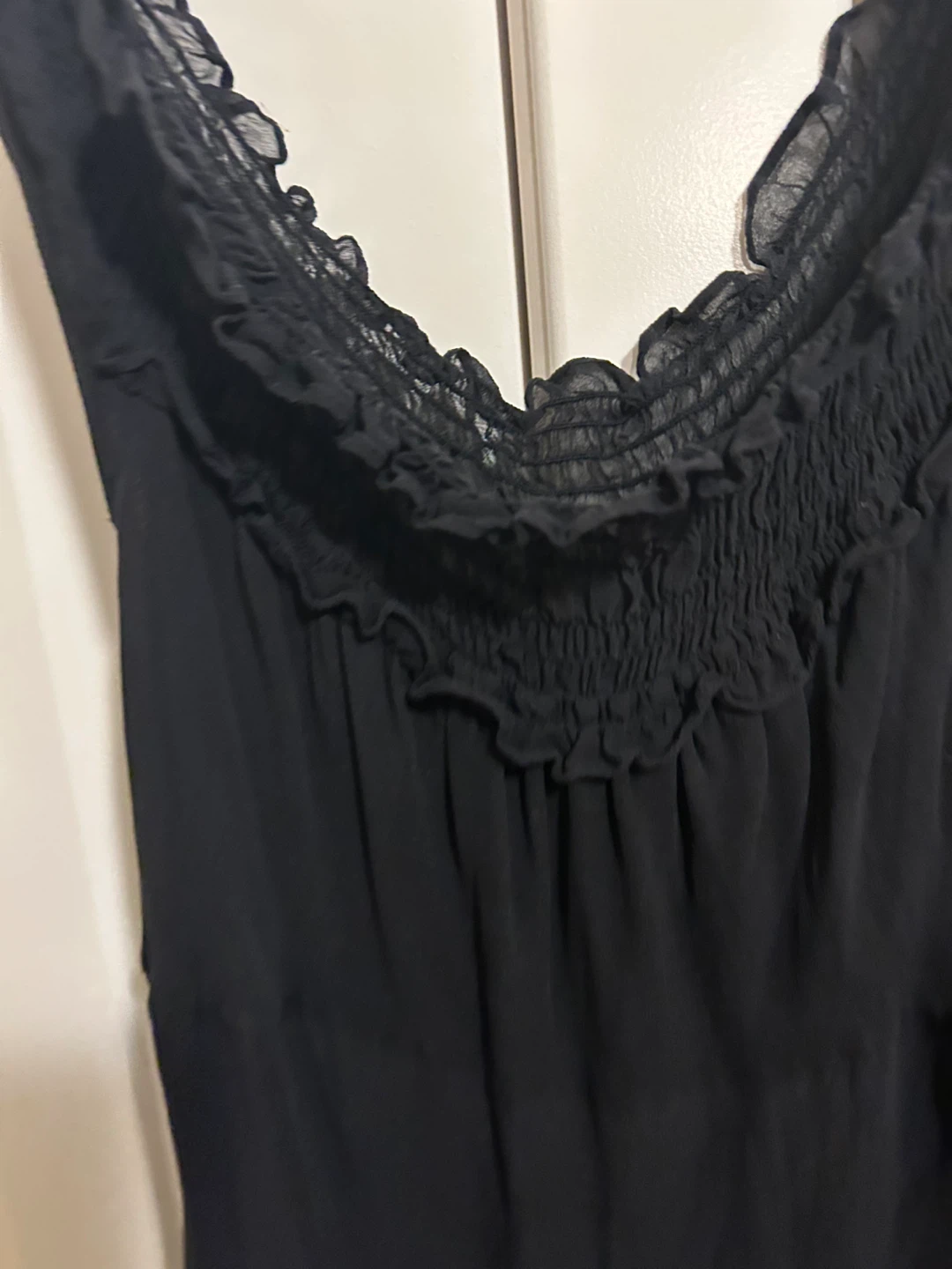 Black Ruffled Maxi Dress - photo 3