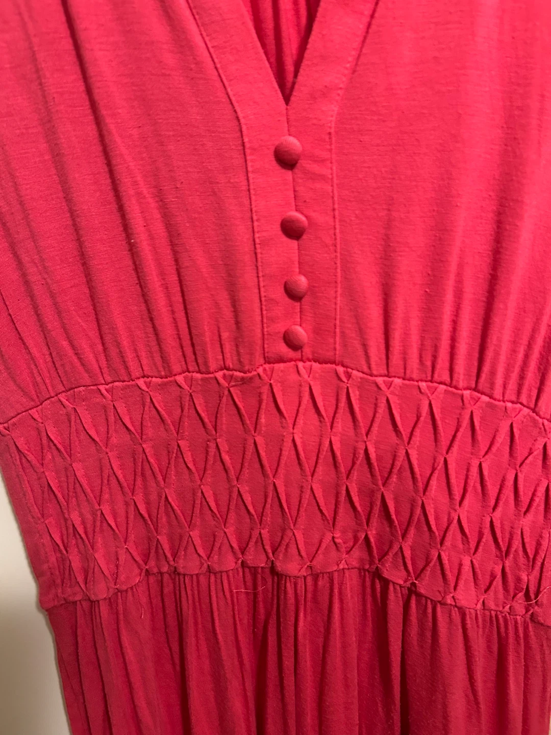 DESIGN HISTORY Women's Pink V-Neck Smocked Dress - photo 2