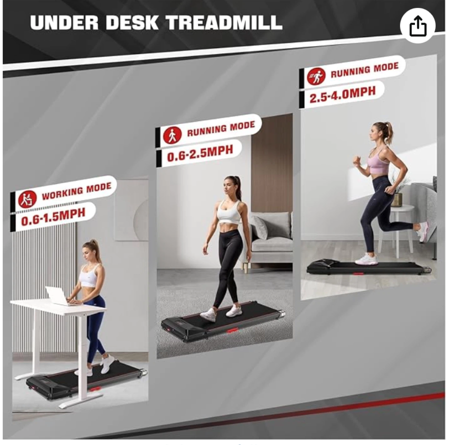Under Desk Treadmill - photo 2