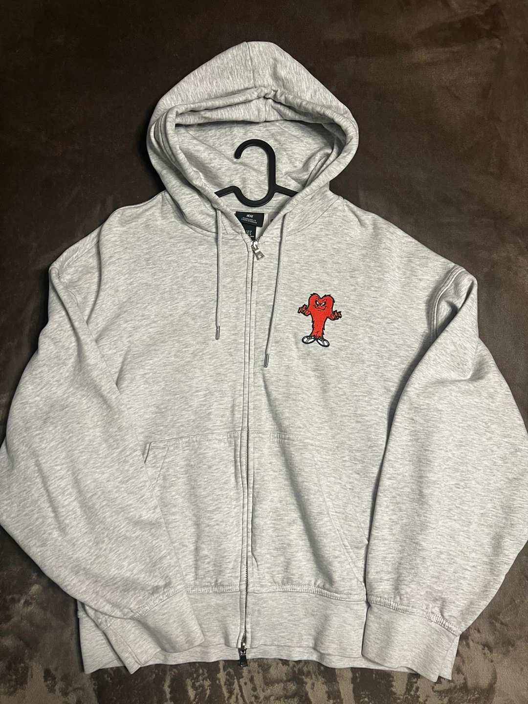 Grey Zipup Hoodie