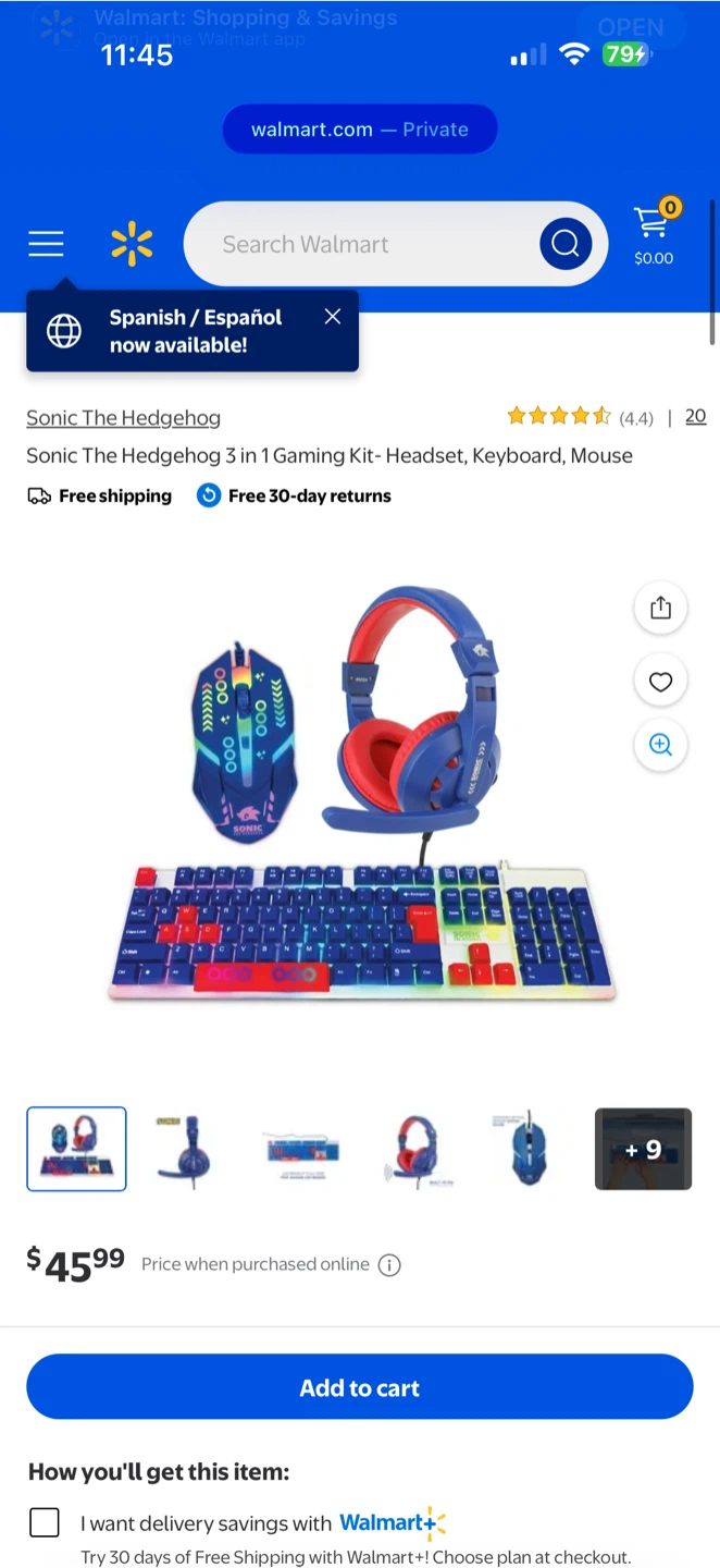 Sonic The Hedgehog 3-in-1 Gaming Kit - photo 2