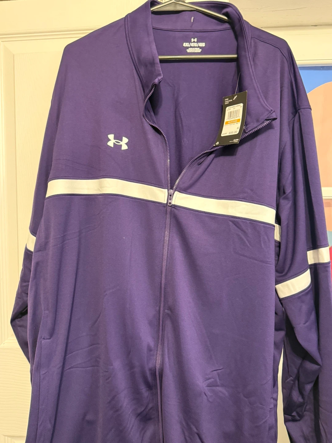 Under Armour Purple Track Jacket - Size 4XL - photo 2