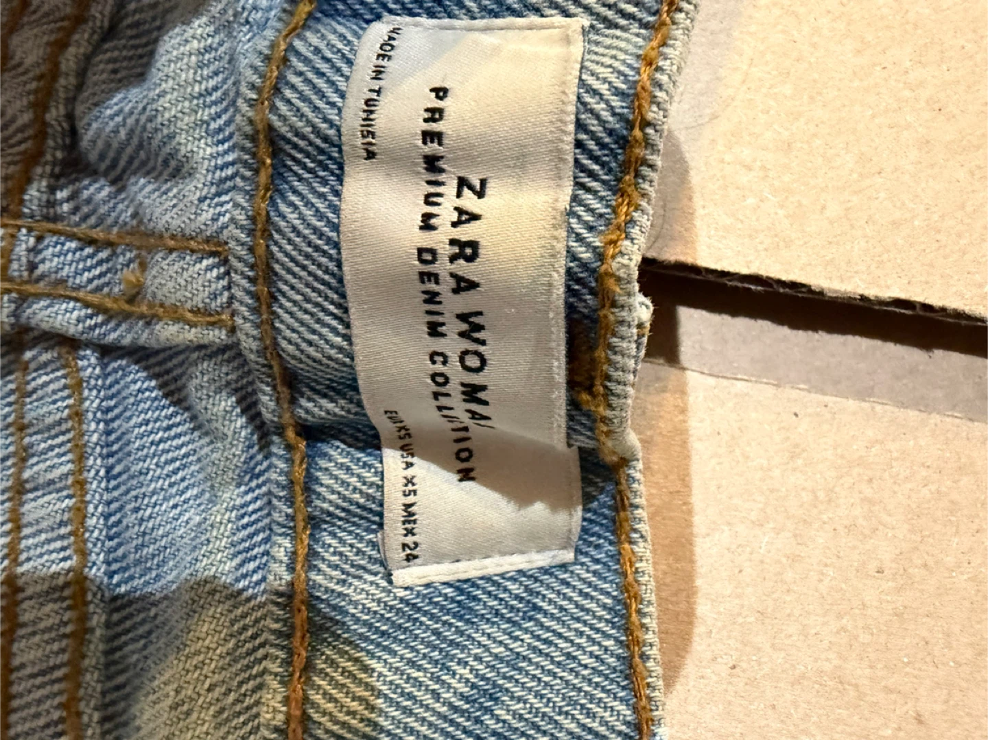 Zara Woman Premium Denim Mini Skirt Size 24 - photo 2