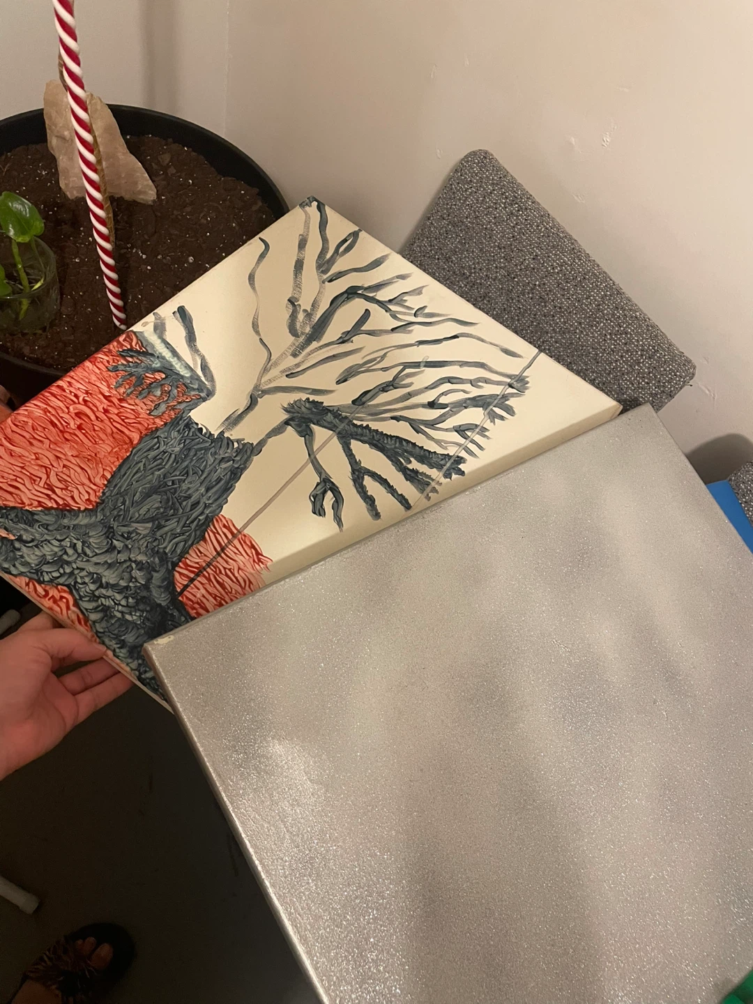 Set of 3 recycled canvas