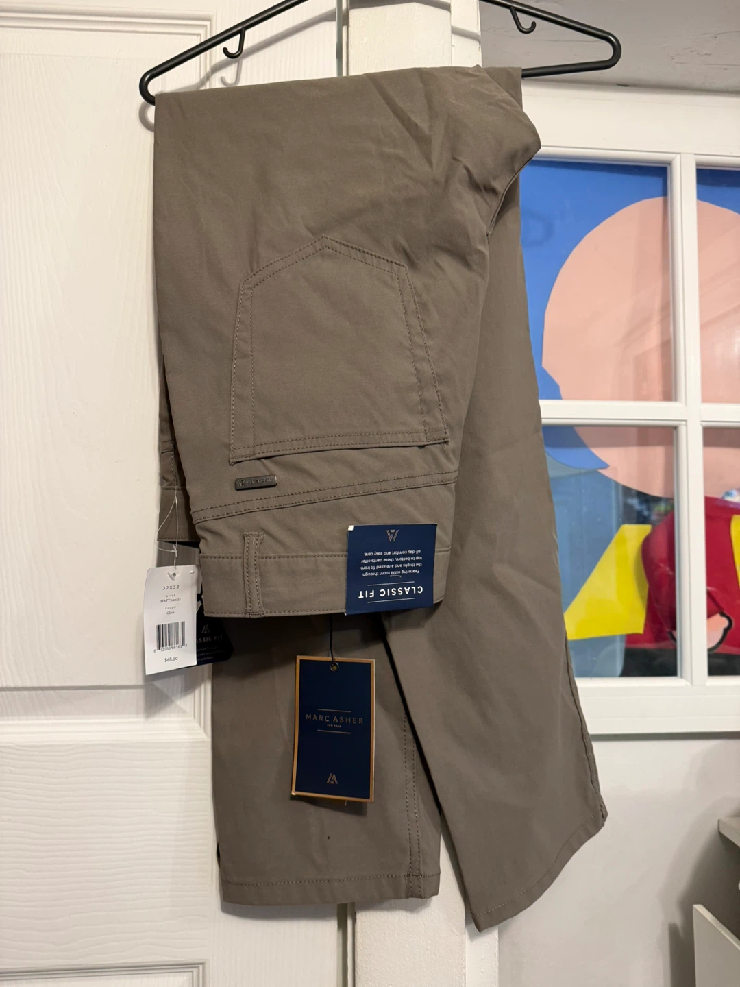 Marc New York Classic Fit Pants Olive Size 32x32