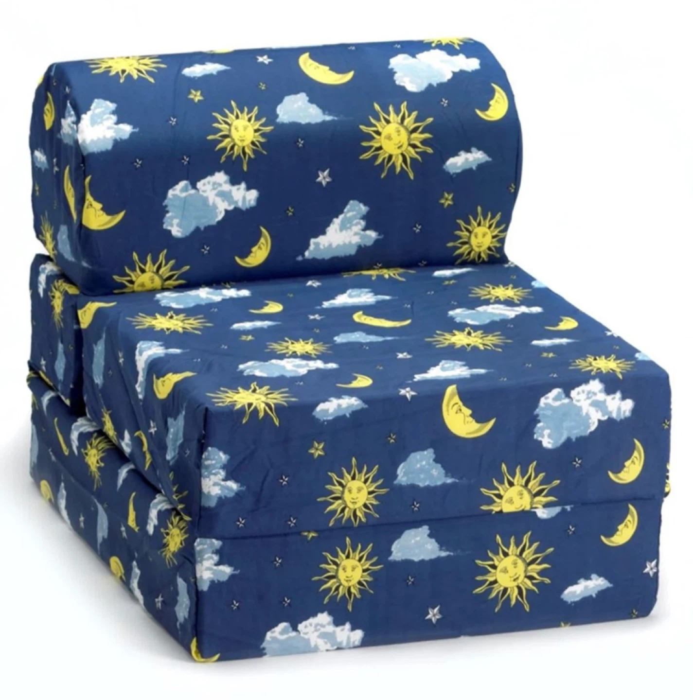 Kids Foldable Chair Bed Futon Mattress Sleeper
