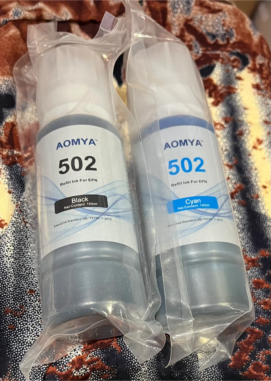 AOMYA 502 Refill Ink - Black & Cyan